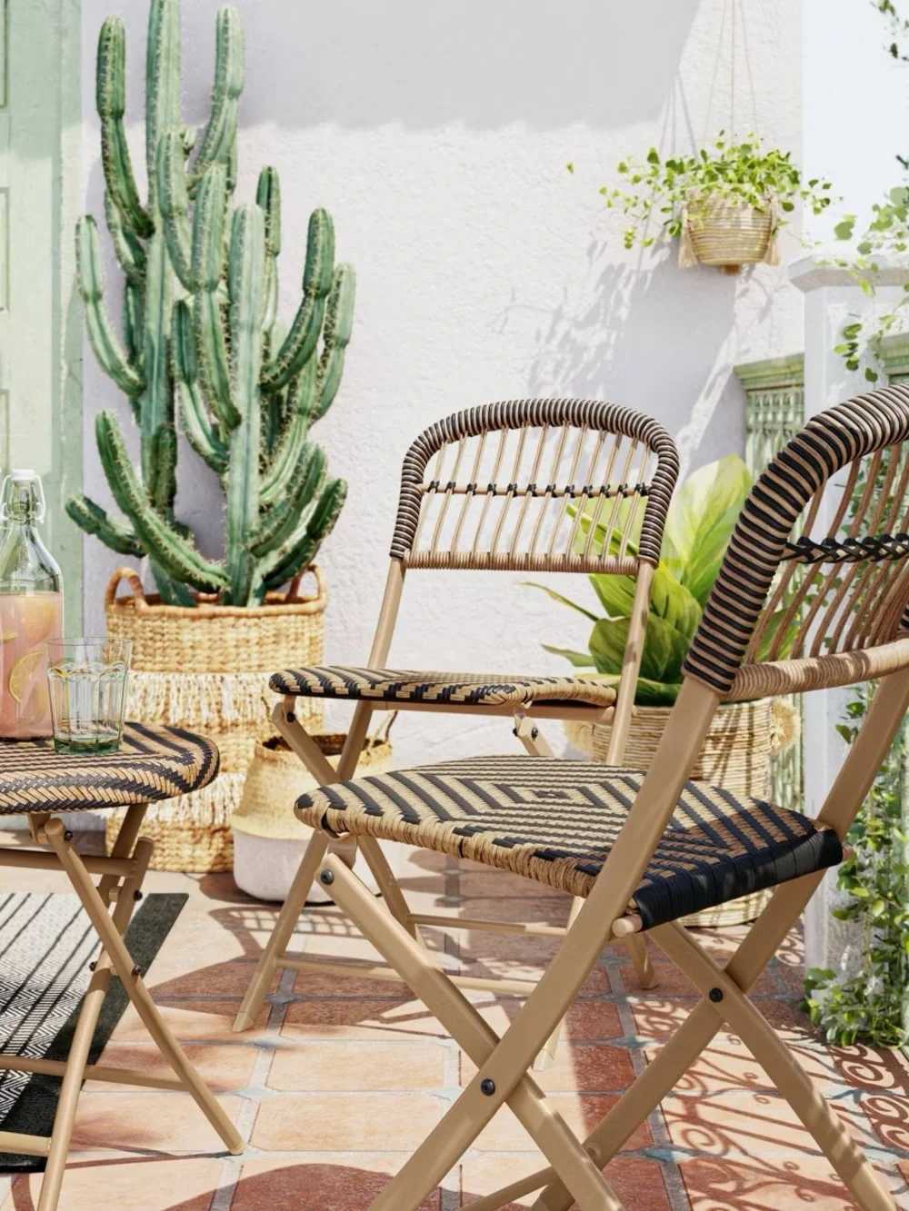 Aster Patio Folding  Wicker Table - Opalhouse